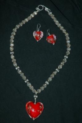Collar con dije de coraz&oacute;n